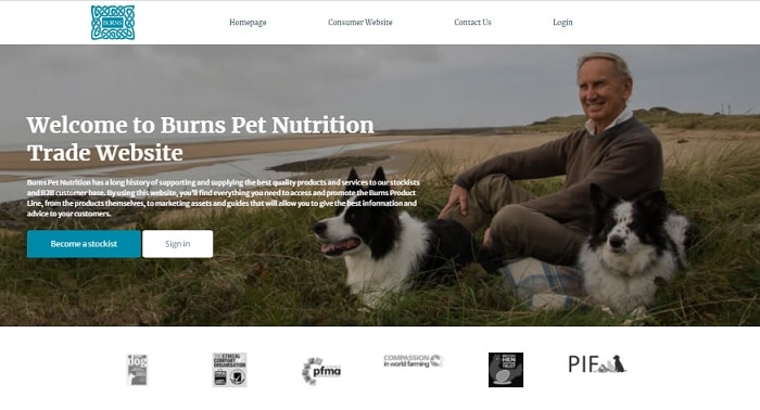Burns’ new trade website to support retailers