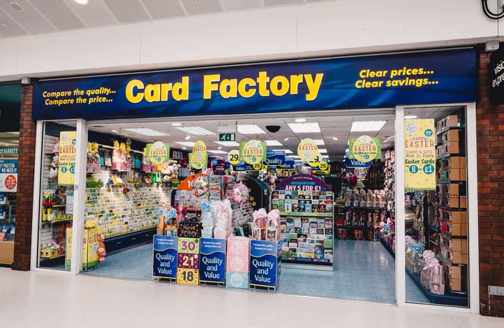 Card Factory turns the corner