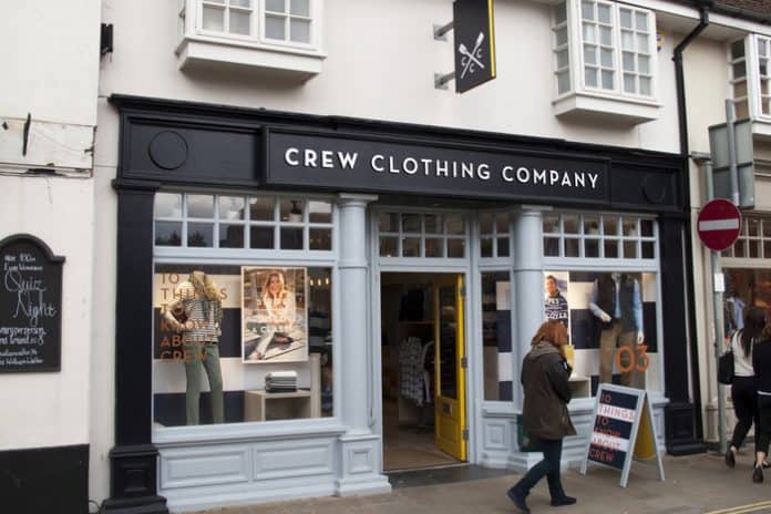 Crew Clothing posts revenue rise