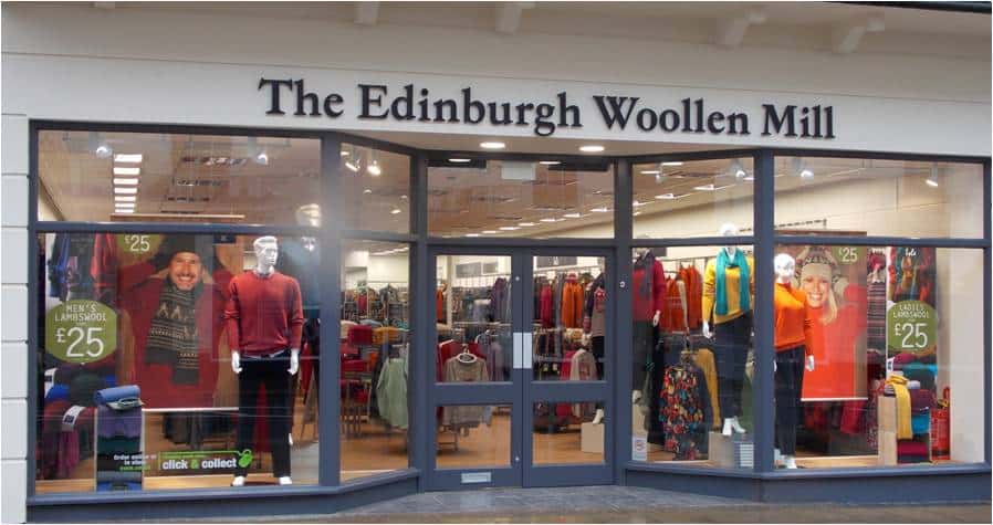 Edinburgh Woollen Mill to close stores