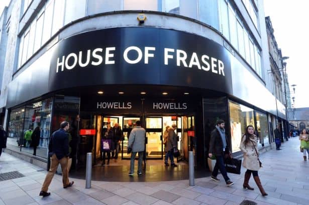 House of Fraser grows online sales