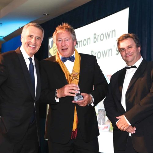 Lifetime Achievement Award- Simon Brown (centre)