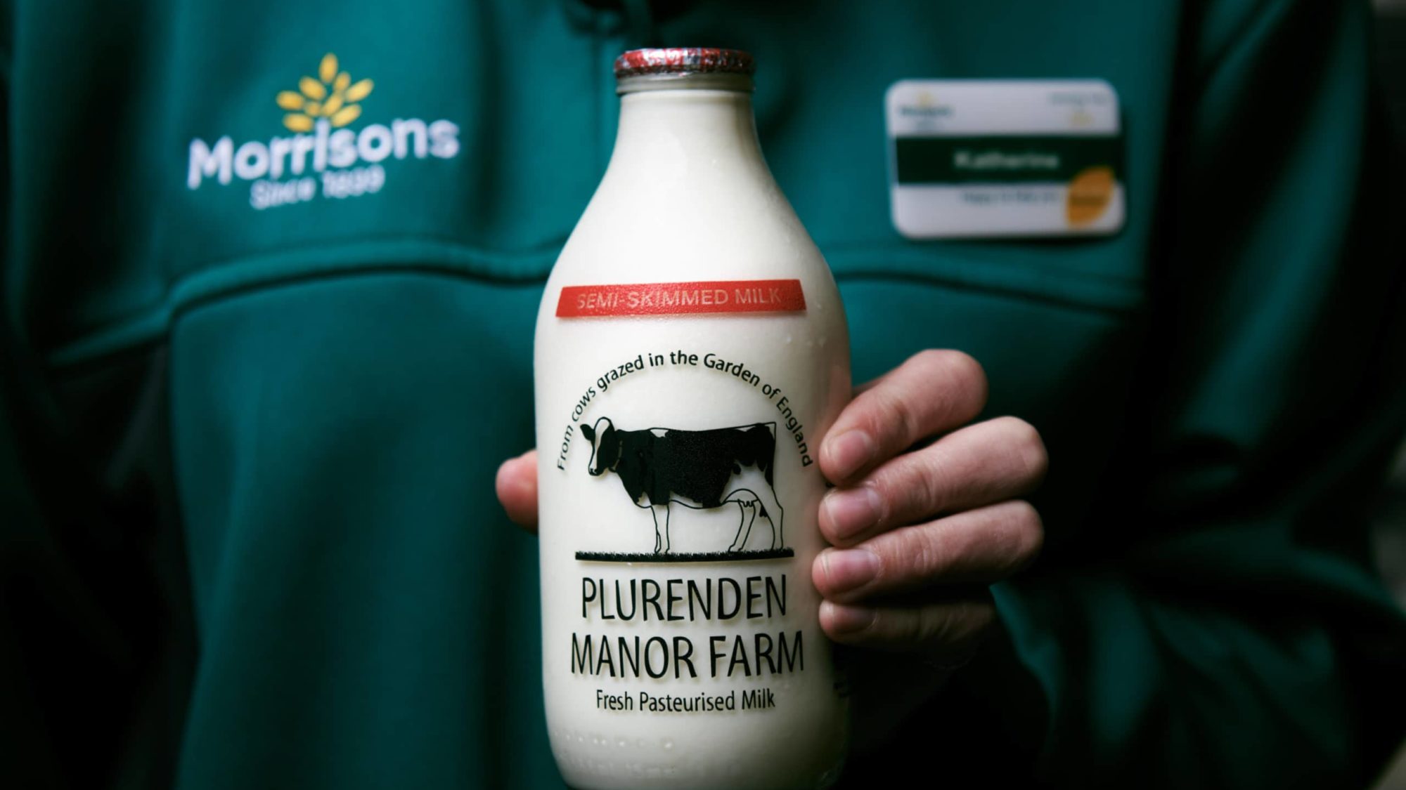 Morrisons introduces glass milk bottles