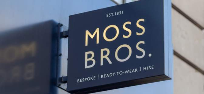 Moss Bros re-opens its website