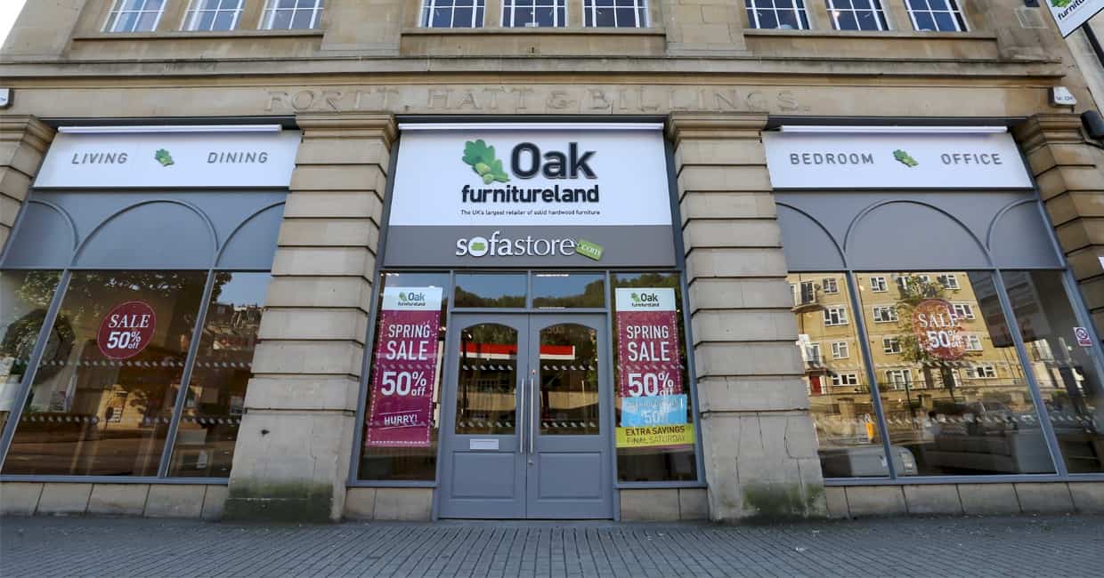Oak Furnitureland to close 27 stores