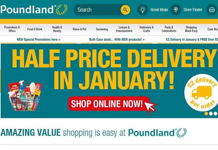 Poundland launches eCommerce site