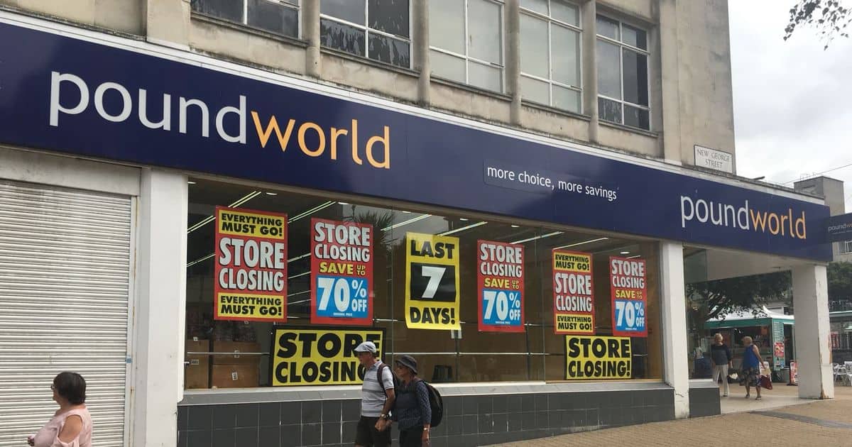 Poundworld stores to close