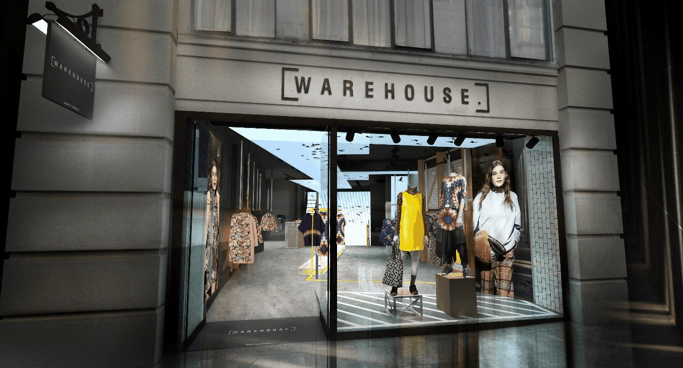 Warehouse launches virtual fitting room service