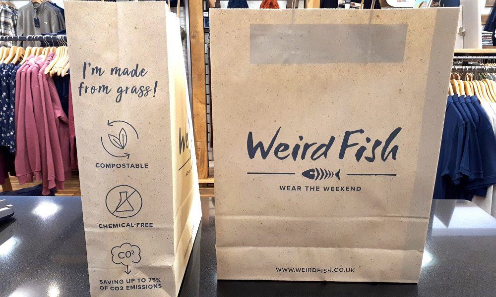 Weird Fish becomes first UK retailer to launch eco-friendly grass paper bags