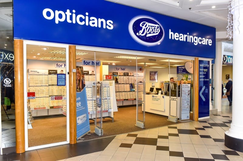 Boots to shutter opticians stores