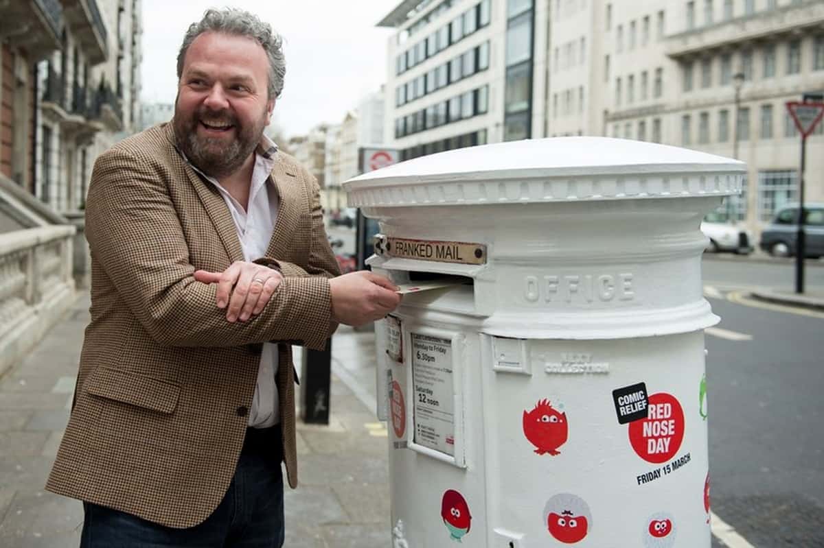 UK’s first ‘laughing’ postbox revealed in support of Comic Relief