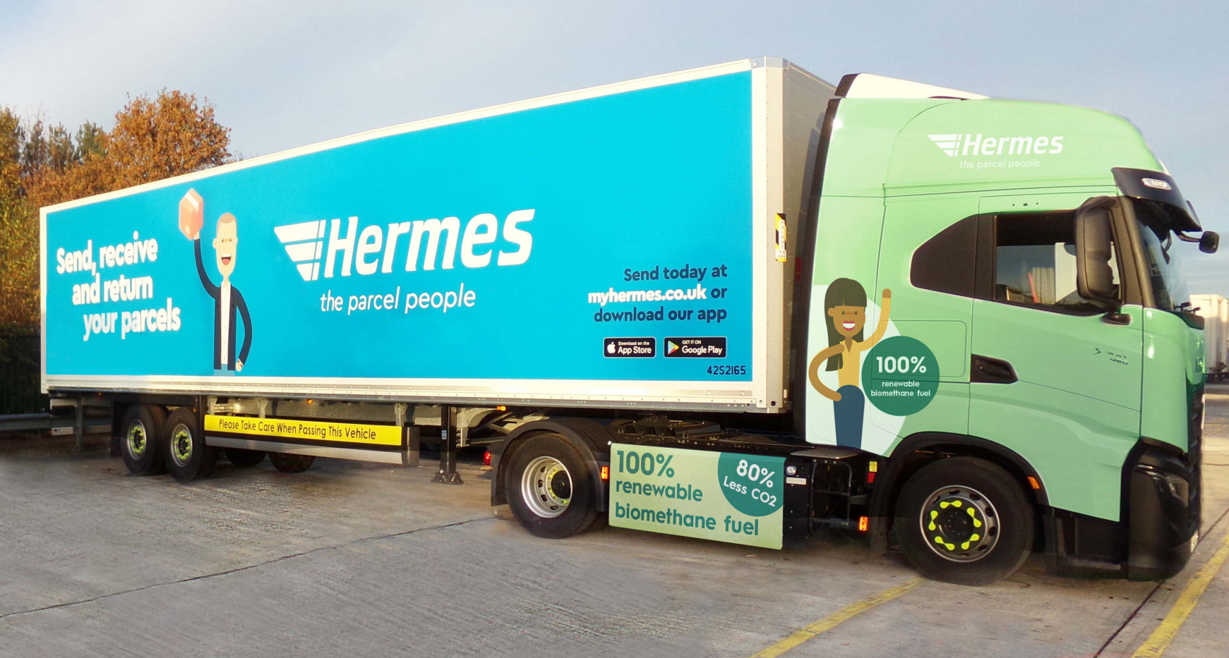 Hermes’ new BIO-CNG trucks hit the road