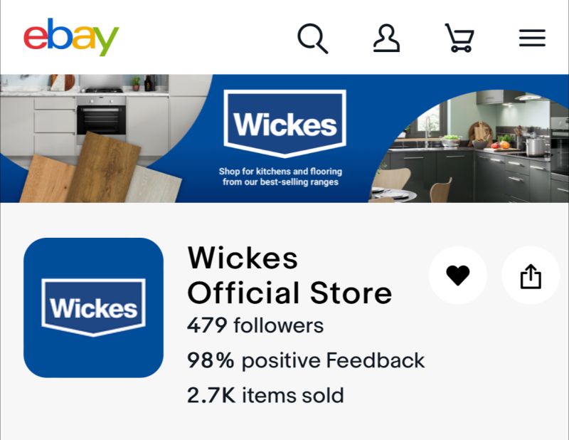 Wickes launches on eBay