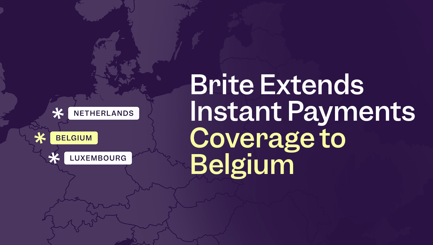 Brite extends Instant Payments coverage to Belgium