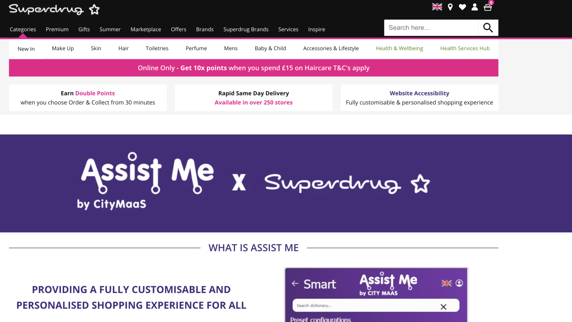 Superdrug makes website more inclusive