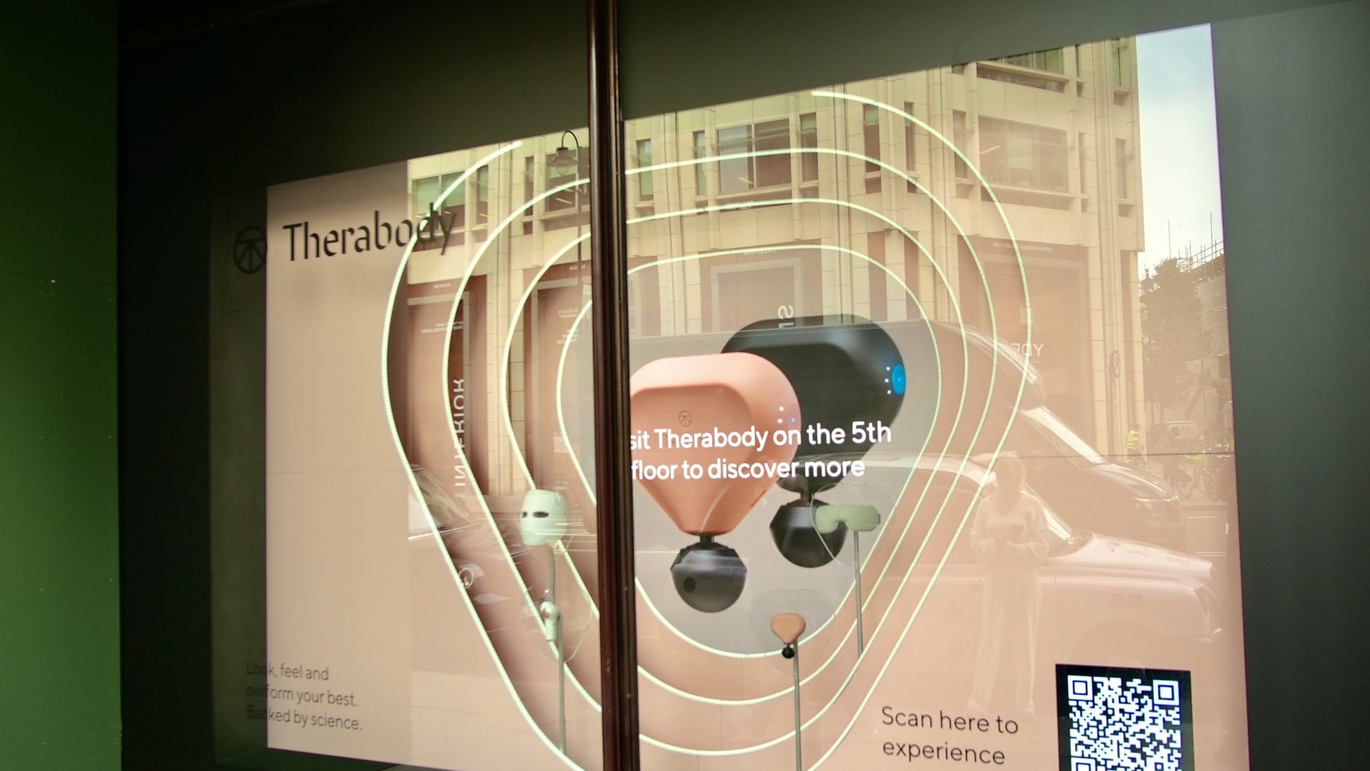 Harrods Tech Month sees wellness brand Therabody stage interactive window experience