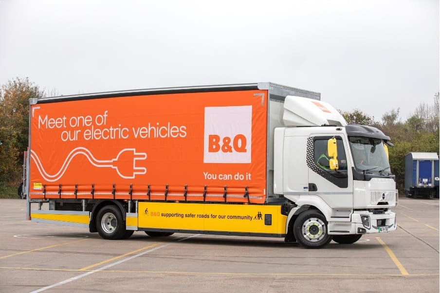 GXO and B&Q on track to meet ambitious zero emissions targets